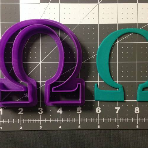 Greek Letter Omega Cookie Cutter