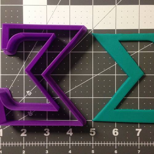 Greek Letter Sigma Cookie Cutter
