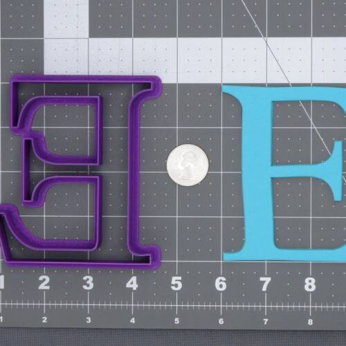Epsilon Greek Letter 266-F821 Cookie Cutter Silhouette