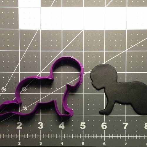 Crawling Baby 101 Cookie Cutter