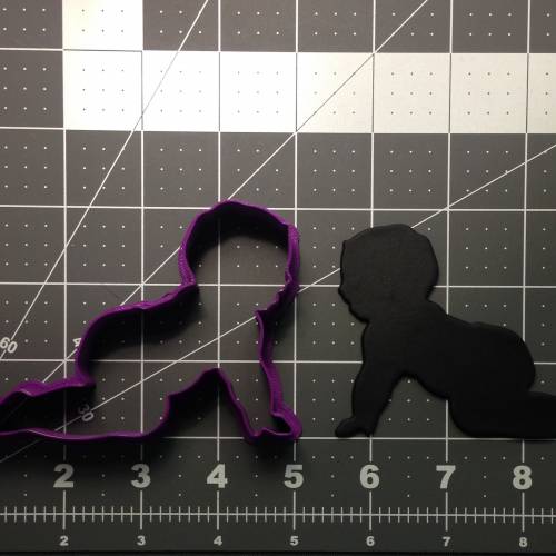 Crawling Baby 102 Cookie Cutter