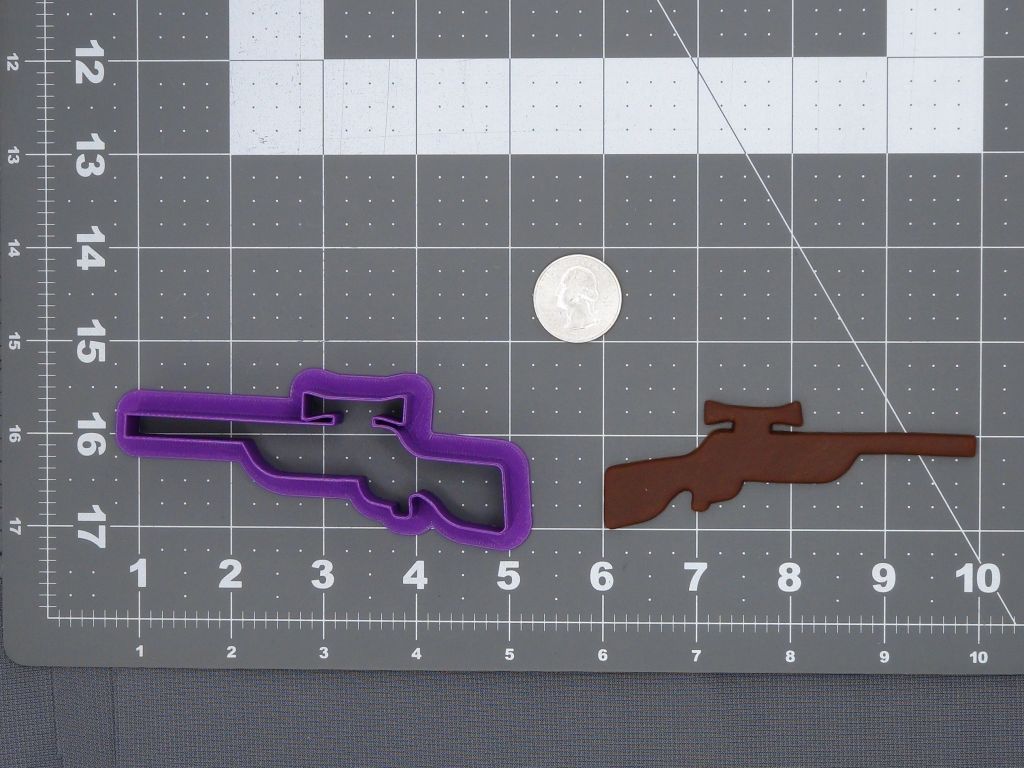 Rifle Gun 266-F825 Cookie Cutter Silhouette