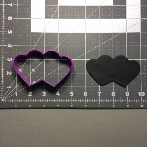 Double Heart 102 Cookie Cutter