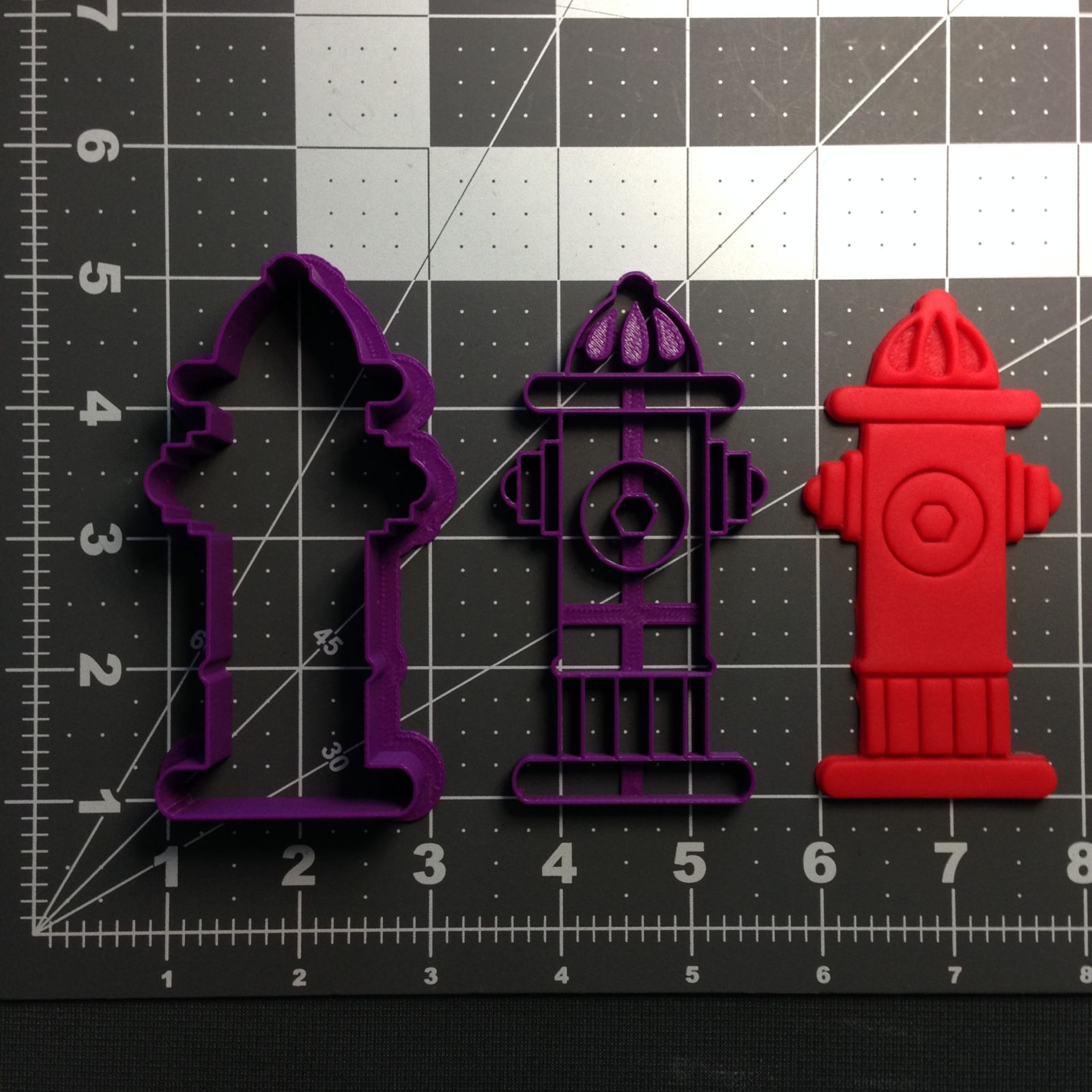Fire Hydrant Cookie Cutter and Stamp