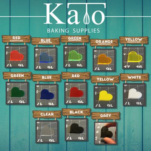 Kato Baking Supplies- Acrylic Sheet Colors