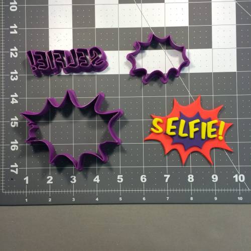 Selfie Sign Cookie Cutter Set