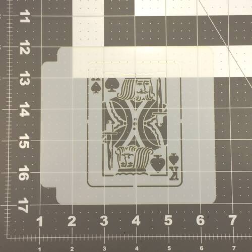 King Card Stencil 100