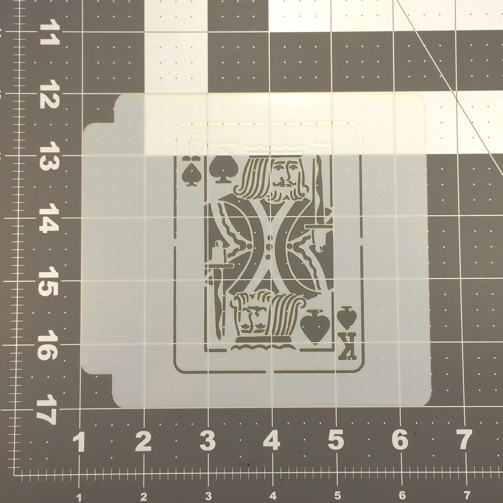 King Card Stencil 100