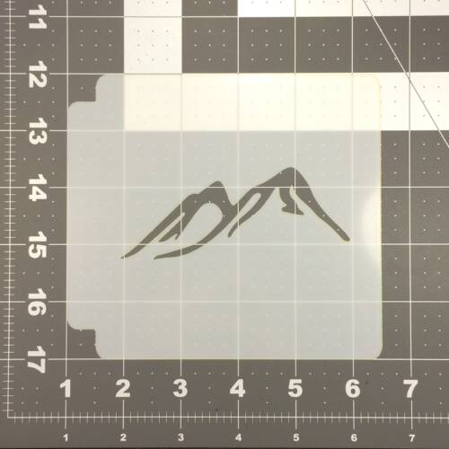 Mountain Stencil 100