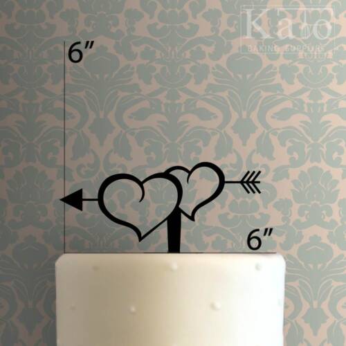 Arrow Heart Cake Topper 100