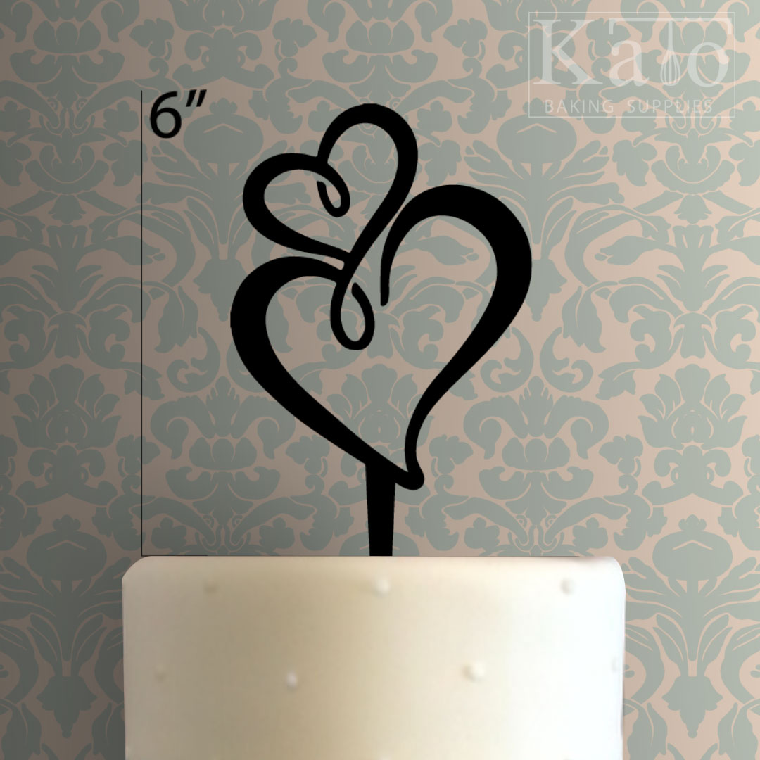 Heart Cake Topper 100