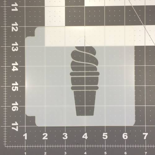 Ice Cream Cone Stencil 100