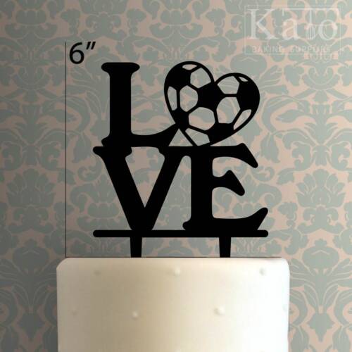 Love Soccer Cake Topper 100