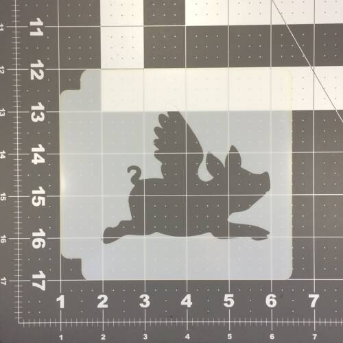 Pig With Wings Stencil 100