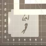 Tennis Player Stencil 100