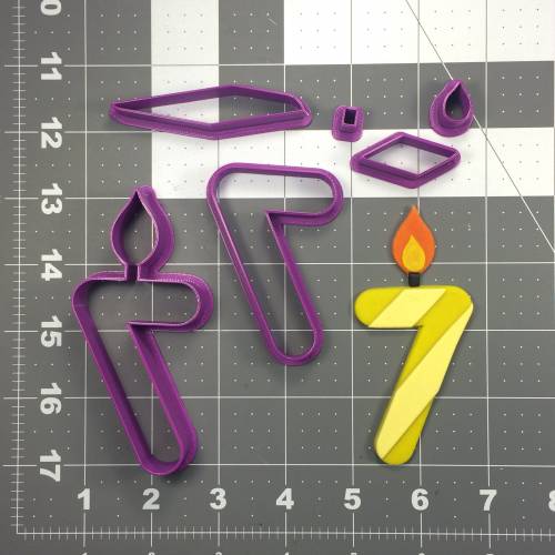 Candle Number 7 100 Cookie Cutter Set
