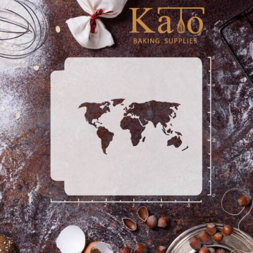 World Map 783-144 Stencil (4 inches)