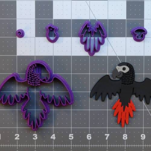 African Grey Parrot 266-B862 Cookie Cutter Set