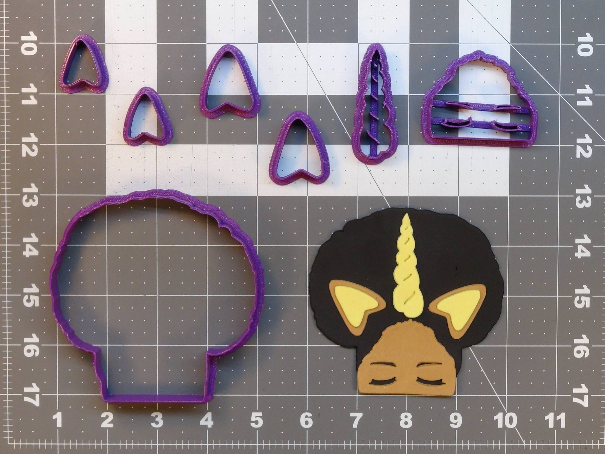 Afro Unicorn 266-B060 Cookie Cutter Set Afro Unicorn 266-B060 Cookie Cutter Set
