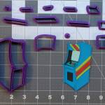 Arcade Machine 266-B645 Cookie Cutter Set