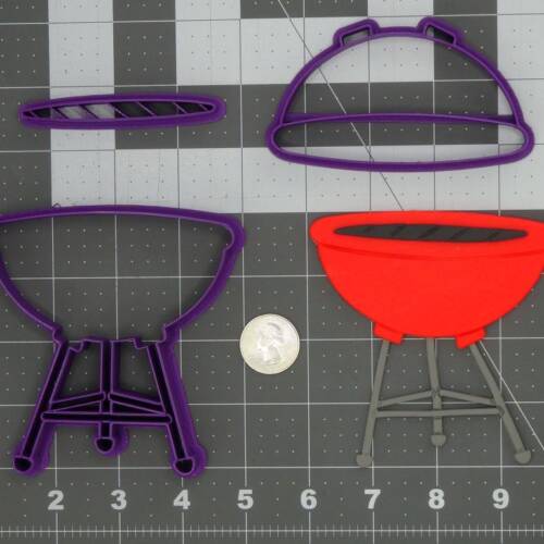 BBQ Grill 266-C953 Cookie Cutter Set