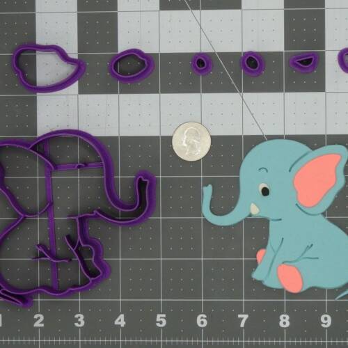 Baby Elephant 266-C949 Cookie Cutter Set