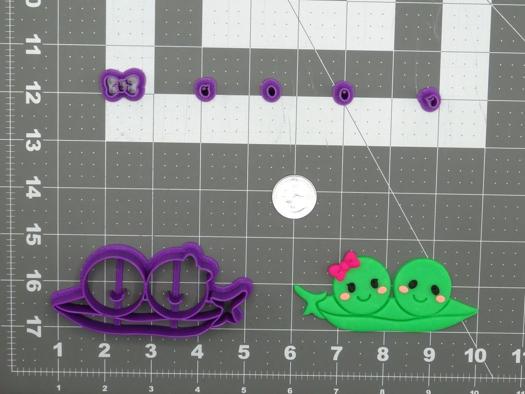 Baby Peas in a Pod 266-D057 Cookie Cutter Set