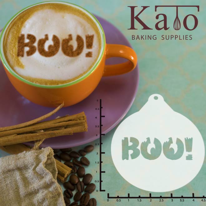 Halloween - Boo 263-022 Latte Art Stencil