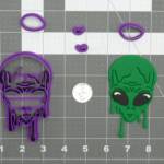 Alien Melting 266-D355 Cookie Cutter Set 4 inch