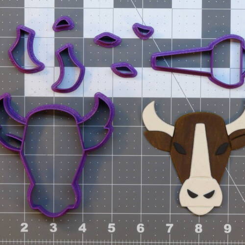 Bull Face 266-B874 Cookie Cutter Set 4 inch