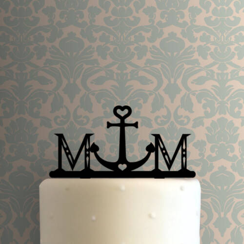 Custom Anchor Initials 225-961 Cake Topper