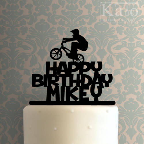 Custom BMX Happy Birthday 225-871 Cake Topper