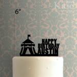 Custom Circus Tent Happy Birthday 225-053 Cake Topper