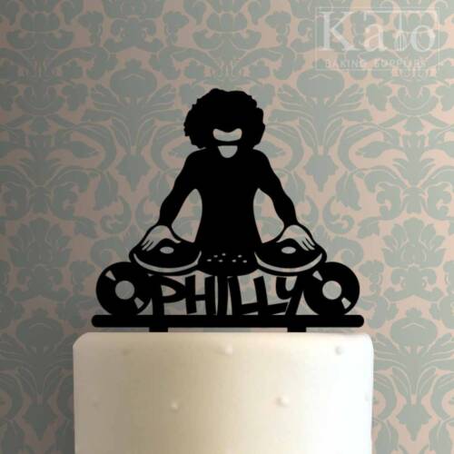 Custom DJ Afro Guy 225-861 Cake Topper