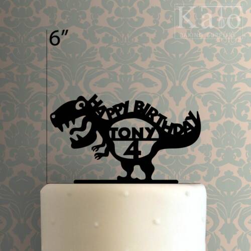 Custom Dinosaur Happy Birthday 225-004 Cake Topper