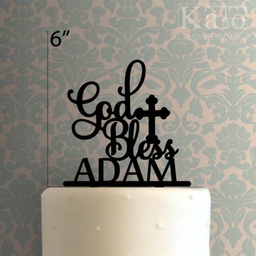 Custom God Bless 225-080 Cake Topper