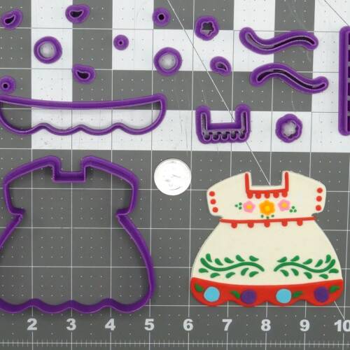 Cinco de Mayo Dress 266-D027 Cookie Cutter Set 4 inch
