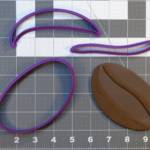 Coffee Espresso Bean 266-C250 Cookie Cutter Set 4 inch