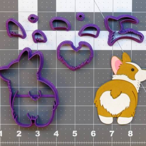 Corgi Butt 266-831 Cookie Cutter Set 4 inch