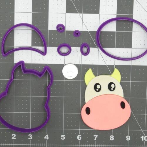 Cow Face 266-D261 Cookie Cutter Set 4 inch