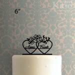 Custom Hearts 225-193 Cake Topper