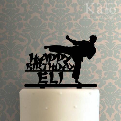 Custom Karate Happy Birthday 225-757 Cake Topper