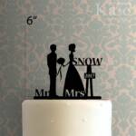 Custom Mr and Mrs 225-128 Cake Topper