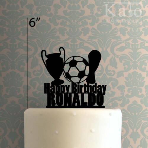 Custom Soccer Happy Birthday 225-002 Cake Topper