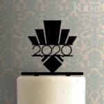 Custom Year Art Deco 225-834 Cake Topper