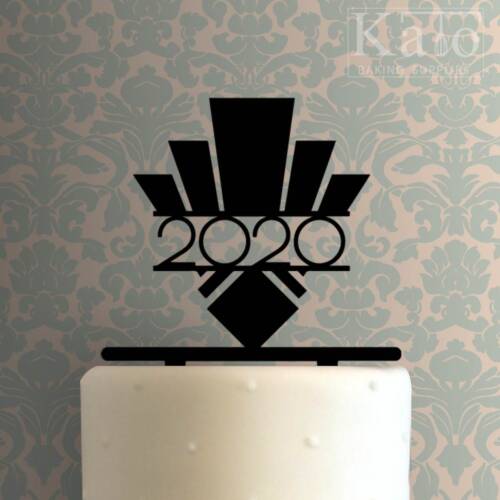 Custom Year Art Deco 225-834 Cake Topper