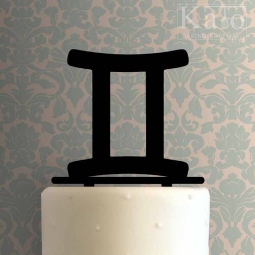 Gemini Zodiac Symbol 225-804 Cake Topper