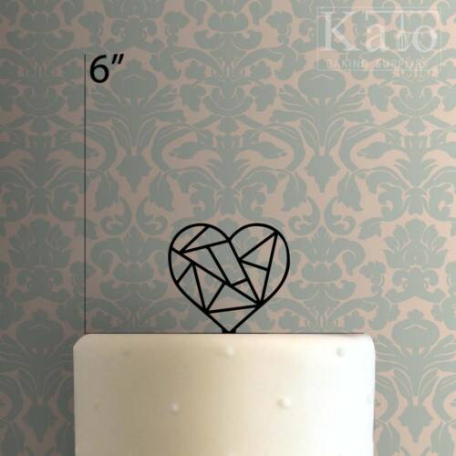 Geometric Heart 225-323 Cake Topper