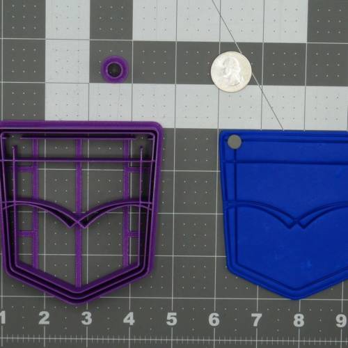 Denim Pocket 266-C982 Cookie Cutter Set 4 inch