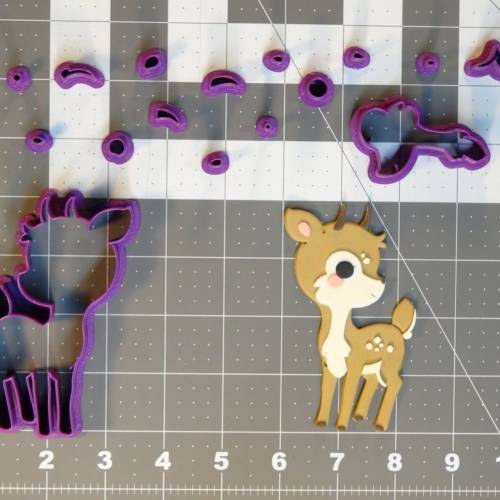 Cute Deer 266-C734 Cookie Cutter Set 4 inch